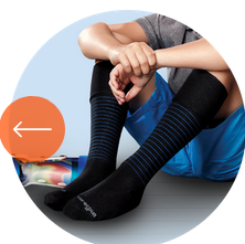 Core-Spun Patterned AFO Socks