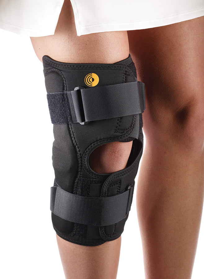 Anterior Closure Knee Wrap w/ Hinge – DeGroff Orthopedic Supplies